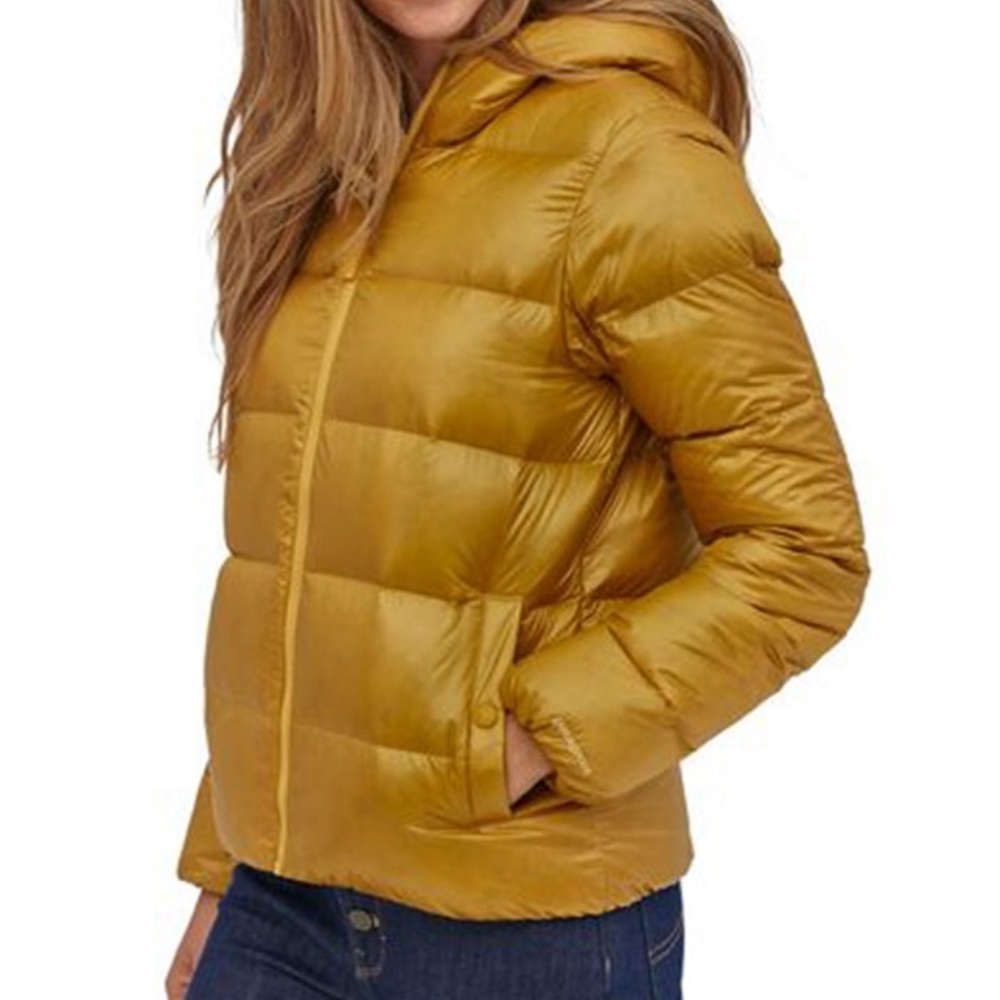 Women's Gold Puffer Jacket
